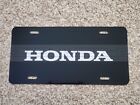 Honda vanity plate metal new novelty Black plate