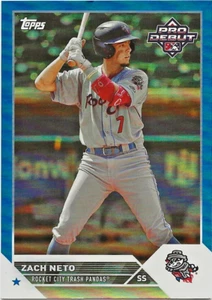 2023 Topps Pro Debut ZACH NETO Blue Foil 042/150 Trash Pandas/Angels #PD-94 - Picture 1 of 1