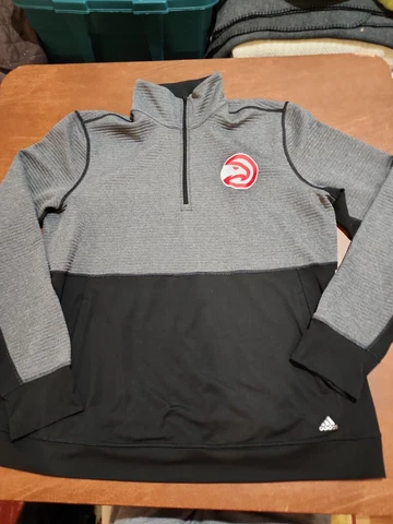 Adidas 1/4 Zip Men's 2XL NBA ATLANTA HAWKS PULLOVER climalite 2XL EUC. BR1 Cover