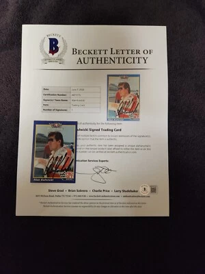 ALAN KULWICKI AUTOGRAPHED MAXX CARD FULL BECKETT LOA. SIGNED. AUTO!!  - Image 1 of 4