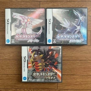 Juego de 3 juegos Pokémon Platino, Diamante y Perla Nintendo DS NDS japonés probado - Imagen 1 de 5