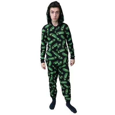Rick & Morty Animated TV Series Funny Pickle Rick Union Cosplay Pajama Sleepwear - Image 1 of 4