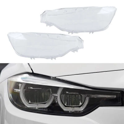 Auto Shell Clear Lampshade Headlight Lens Cover For BMW 3 Series F30 F31 2016-18 - Image 1 of 4