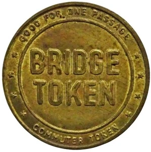 Delaware River Joint Toll Bridge Commission, PA, NJ, Transit Token, Est. 1934 - Bild 1 von 2