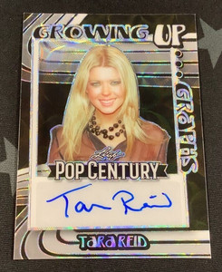 2023 TARA REID LEAF POP CENTURY GROWING UP GRAPHS BLACK SCOPES AUTO #1/3