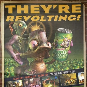 2001 Oddworld Munch's Oddysee PRINT AD Vintage XBOX Poster Art Original Gaming - Picture 1 of 3