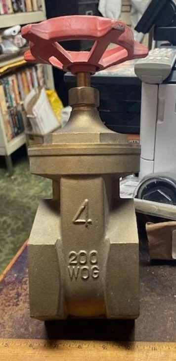 RWV – 4” Threaded Bronze Gate Valve - P/N:  267 (NOS) - Image 1 of 4