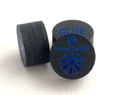 Kamikaze Black Layered Cue Tips 14 MM (Super Soft) (2 Tips) Fast Shipping....