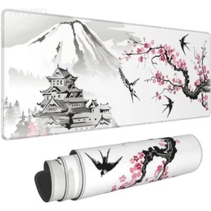 Gaming Mouse Pad Mount Fuji Cherry Blossom Printed Non-slip Rubber Home Office - Bild 1 von 24