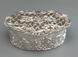 Edwardian Silber Potpourri Box Thomas Smith Edinburgh 1908 AGGZX - Bild 1 von 6