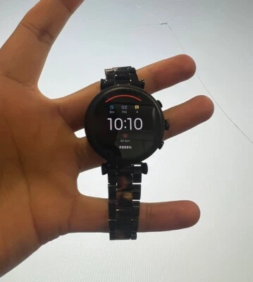 Gen 4 Smartwatch Sloan HR Two-Tone Black and Tortoise Stainless Steel - Image 1 of 4