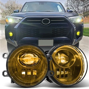 Yellow Bulb Bumper LED Fog Lights For Tacoma 4Runner 2016-2022 Rav4 2006-2012 - Picture 1 of 12