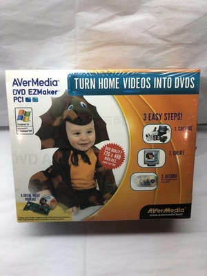 AVer Media DVD EZMaker PCI Card w/ Software Turn Home Videos into DVDs Sealed - Image 1 of 4