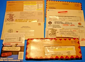 Readers Digest Sweepstakes Direct Mail Mailer Lot of 8 Sealed Envelopes 1 Opened - Picture 1 of 10
