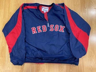 Auténtica chaqueta Majestic MLB Red Sox 1/4 cremallera Foto 1 de 3