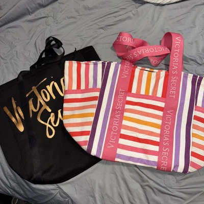 2 Victoria’a Secret Tote Bags Used And Very Nice - Image 1 of 4