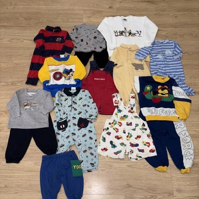 LOTE RARO Impresiones Años 80-90 DE COLECCIÓN Oshkosh Avión Corneta Pantalones Cortos Mickey Set y más Foto 1 de 4