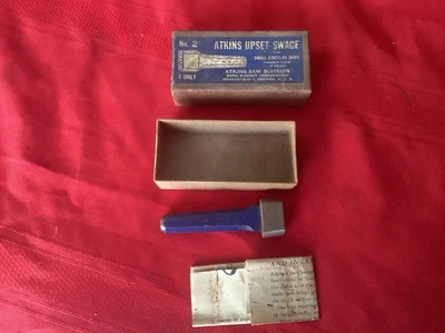 Vintage Atkins No.2 Upset Swage In Box, For Small Circular Saws - Image 1 of 3