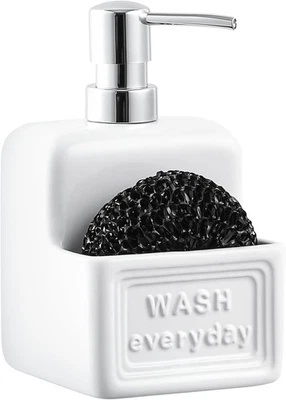 Dispensador De Jabón Para Platos Y Portaesponjas Para Fregadero - Imagem 1 de 4