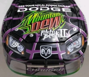 JEREMY MAYFIELD 2005 MOUNTAIN DEW PITCH BLACK II 1/24 ACTION PLATINUM CWBank - Picture 1 of 14