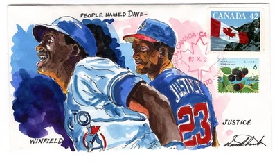 Baseball Dave Justice, Dave Winfield 1992 Hand Painted Wild Horse - Image 1 of 2