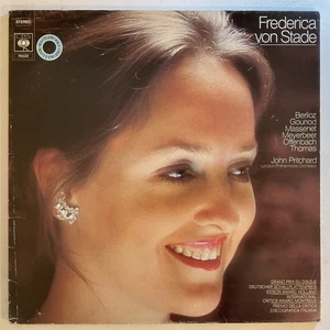 FREDERICA VON STADE Berlioz, Gounod, Massenet Etc Ex 1976 CBS 76522 Opera LP - Picture 1 of 2