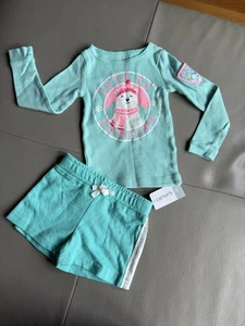 NWT Carter’s Outfit  Shorts & Long Sleeve Shirt  Girls Boys Sz 2T Baby - Picture 1 of 5