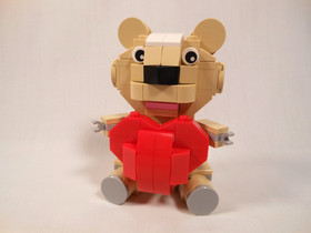 LEGO Holiday Valentine Teddy Bear 40085 Complete w/Box & Instructions