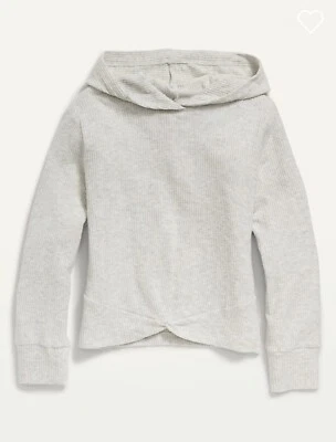 Sudadera con Capucha Old Navy Niños Niñas Talla Mediana (8) Acogedora Tejido Acanalado Dobladillo Torcido $27 Foto 1 de 2