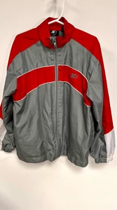 Giacca frangivento leggera Starter Ragazzi Rosso Grigio Atletico Small 6-7 - Foto 1 di 10