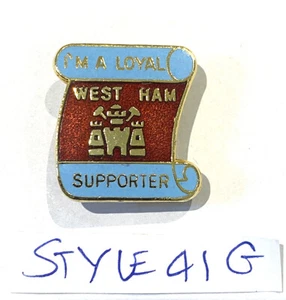 WEST HAM UNITED ENAMEL PIN BADGE - rare and collectable - 41G - Picture 1 of 7