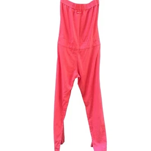Baby Phat Romper Vintage Pink Coral Size 9 Barbiecore Linen Blend - Picture 1 of 5