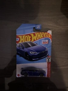 2024 Hot Wheels Blue Tesla Model S Plaid 238/250 Quarter Mile Heroes 5/5 - Picture 1 of 8