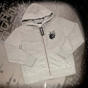 *THE HUNDREDS* (GREY) ZIP UP HOODIES (HEAVY COTTON) - Picture 1 of 6