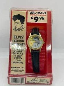 Elvis FASHION WATCH - 2000 Wal-Mart - NEW Vintage Rare find Gold Tone - Picture 1 of 1