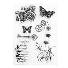 Butterfly Flower Clear Stamp Seal for DIY Scrapbooking Photo Card Making Craft