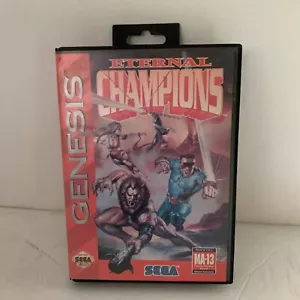 Eternal Champions (Sega Genesis, 1993) Hard Case ( NO MANUAL ) GREAT GAME - Picture 1 of 6