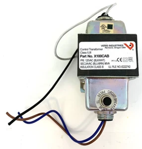 TRANSFORMADOR DE CONTROL VERIS X100CAB CON PIE Y MONTAJE DE CUBO DE DOBLE THRD - Imagen 1 de 6
