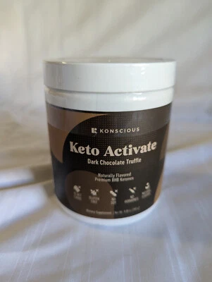 Konscious Keto Activate Dark Chocolate Truffle Premium BHB Ketones sealed 9/26 - Imagem 1 de 4
