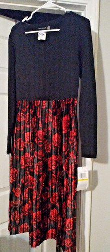 Abito natalizio Nina Leonard San Valentino festa della mamma taglia MP