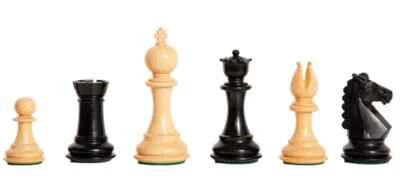 The Bedford Chess Set - Pieces Only - 3.75" King - Ebonized Boxwood - Image 1 of 4