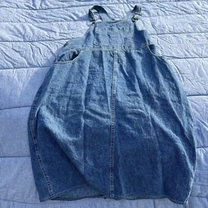 Maglione denim completo bavaglino blu gloria sbiadito vintage con tasca sul petto taglia large - Foto 1 di 5