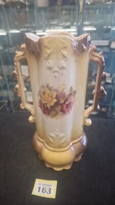 Antique Floral Double Handled Vase Royal Worcester Deco Ornament circa 1920's - Picture 1 of 8