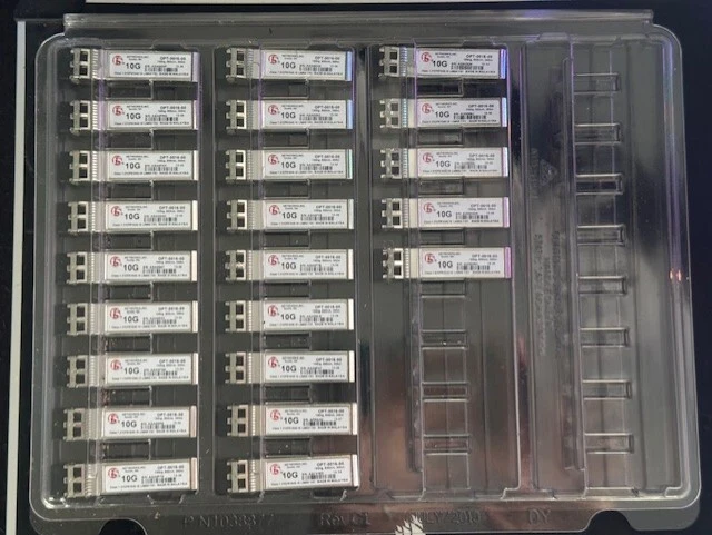 23x NEW F5 NETWORKS 10gbe OPT-0016-00 F5-UPG-SFP+-R 10GBASE/SR SFP transceiver - Image 1 of 1