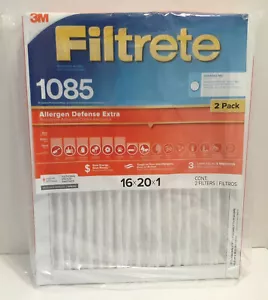 Filtrete 2-Pack 1085 Allergen Defense Extra Electrostatic Pleated Air Filter 3M - Picture 1 of 7