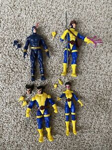 Marvel Legends X-men Lot Suited Jubilee Wolverine Cylops Gambit figures 