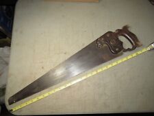 Antique Panther head hand saw needs a total restoration un-cleaned scarce read !