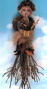 *NEU* VOLKSKUNST PUPPE (PAPIER) MUSTER "LILLY" VON SUSAN BARMORE - Bild 1 von 1
