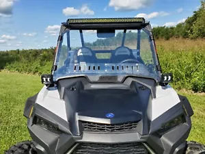 Polaris RZR XP 1000/RZR XP Turbo Vented Windshield with Loop Clamps 2019-2023 - Picture 1 of 12
