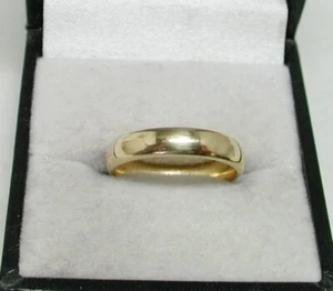 18ct Gold Plain Narrow Wedding Ring By Charles Green & Son Size K - 21477 - Picture 1 of 4